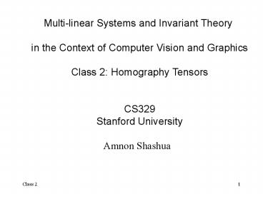 Multilinear Systems and Invariant Theory