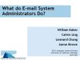 What do Email System Administrators Do PowerPoint PPT Presentation