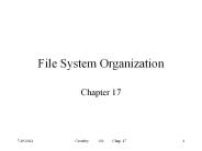 File System Organization