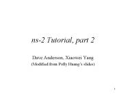 ns2 Tutorial, part 2