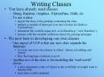 Writing Classes PowerPoint PPT Presentation
