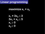 Linear programming