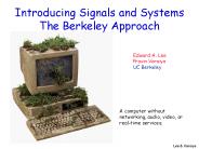Introducing Signals and Systems The Berkeley Approach