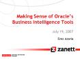 Making Sense of Oracles Business Intelligence Tools PowerPoint PPT Presentation