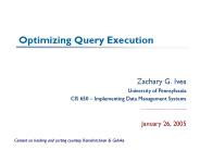 Optimizing Query Execution