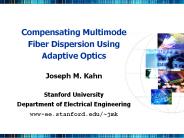 Compensating Multimode Fiber Dispersion Using Adaptive Optics