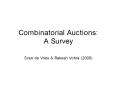 Combinatorial Auctions: A Survey PowerPoint PPT Presentation