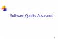 Software Quality Assurance PowerPoint PPT Presentation