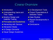 Course Overview