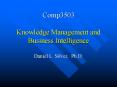 Comp3503 Knowledge Management and Business Intelligence PowerPoint PPT Presentation