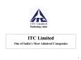 ITC Limited One of India PowerPoint PPT Presentation