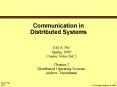 Communication in Distributed Systems PowerPoint PPT Presentation