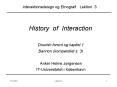 History of Interaction PowerPoint PPT Presentation