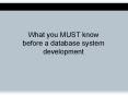 What you MUST know before the development PowerPoint PPT Presentation