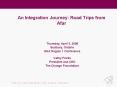 An Integration Journey: Road Trips from Afar PowerPoint PPT Presentation