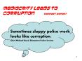 Mediocrity leads to corruption Rampart Report PowerPoint PPT Presentation
