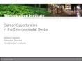 Career Opportunities in the Environmental Sector PowerPoint PPT Presentation