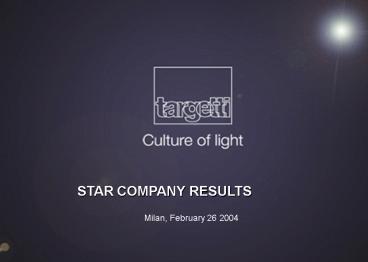 Milan, February 26 2004