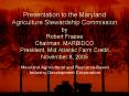 Presentation to the Maryland Agriculture Stewardship Commission by Robert Frazee Chairman, MARBIDCO PowerPoint PPT Presentation