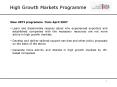 High Growth Markets Programme PowerPoint PPT Presentation