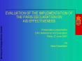 EVALUATION OF THE IMPLEMENTATION OF THE PARIS DECLARATION ON AID EFFECTIVENESS PowerPoint PPT Presentation