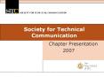 Society for Technical Communication PowerPoint PPT Presentation