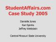 StudentAffairs.com Case Study 2005 PowerPoint PPT Presentation