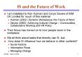 IS and the Future of Work PowerPoint PPT Presentation
