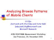 Analyzing Browse Patterns of Mobile Clients
