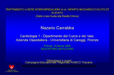 I COSTI DELL'INFARTO MIOCARDICO ACUTO