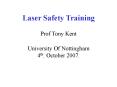 Laser Safety Training PowerPoint PPT Presentation