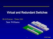 Virtual and Redundant Switches