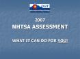 NHTSA ASSESSMENT PowerPoint PPT Presentation