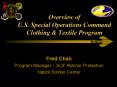 Overview of U.S. Special Operations Command Clothing PowerPoint PPT Presentation