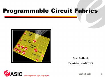 Programmable Circuit Fabrics