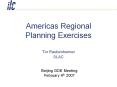 Americas Regional Planning Exercises PowerPoint PPT Presentation