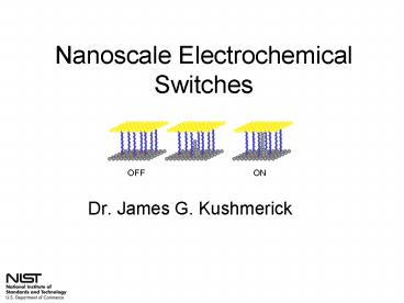 Nanoscale Electrochemical Switches
