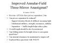 Improved AnnularField ThreeMirror Anastigmat M.Lampton UCB SSL PowerPoint PPT Presentation