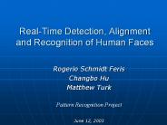 Real-Time Detection, Alignment and Recognition of Human Faces