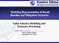Modeling Representation of Brazil Baseline and Mitigation Scenarios PowerPoint PPT Presentation