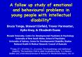 A follow up study of emotional and behavioural problems in young people with intellectual disability PowerPoint PPT Presentation