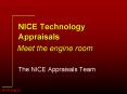 NICE Technology Appraisals PowerPoint PPT Presentation