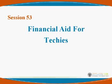 Financial Aid For Techies