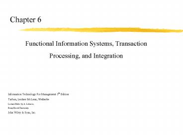 Information Technology For Management 5th Edition