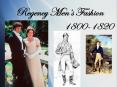 Regency Mens Fashion PowerPoint PPT Presentation