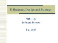 E-Business Design and Strategy PowerPoint PPT Presentation