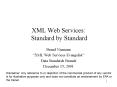 XML Web Services: Standard by Standard PowerPoint PPT Presentation
