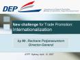 New challenge for Trade Promotion: Internationalization PowerPoint PPT Presentation