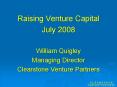Raising Venture Capital PowerPoint PPT Presentation