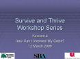 Survive and Thrive Workshop Series PowerPoint PPT Presentation